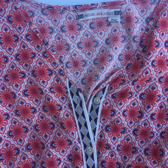 CHELSEA & VIOLET LONG SLEEVE BUTTON DOWN ROMPER - Picture 6 of 8